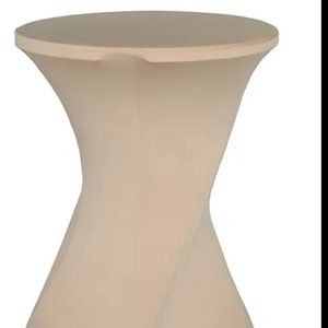 NEW Ivory, Satin, stretch tablecloth, bar table